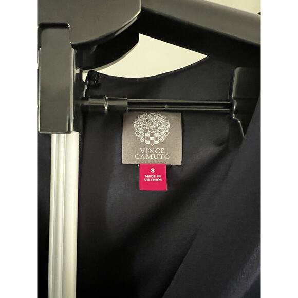 Vince Camuto Dress NWT Women’s size 8 Fit & Flare Navy Lined Dress - Picture 2 of 5